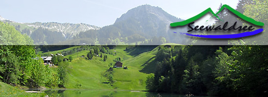 Wanderziel und Badesee: Seewaldsee in Fontanella im Biosphärenpark Grosses Walsertal